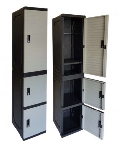 3 door Plastic Lockers