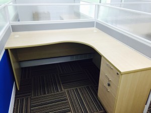 Office Table with Desking Partition