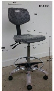 Hard Rubber High Operator Stools