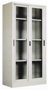 Full Height Glass Sliding Door Cupboard
